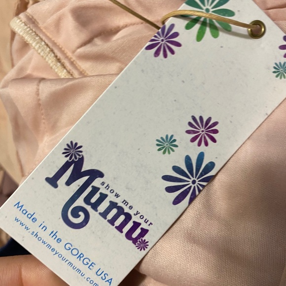 Show Me Your Mumu Women’s SMYM Bridesmaid Medium Pink Blush Halter Dress NWT - Picture 7 of 12